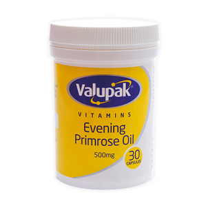 Picture of Valupak E/Primrose Oil Caps 500mg 30s - 2509594