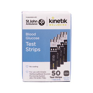 Picture of Kinetik Blood Glucose 50 Pk Test Strips - BS60250