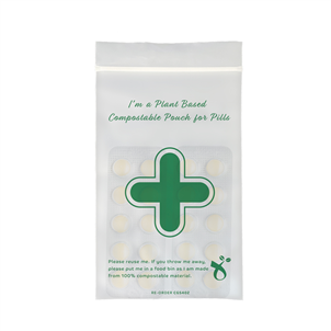 Picture of Compostable Pouch For Pills = 4OZ Size - CGS4OZ