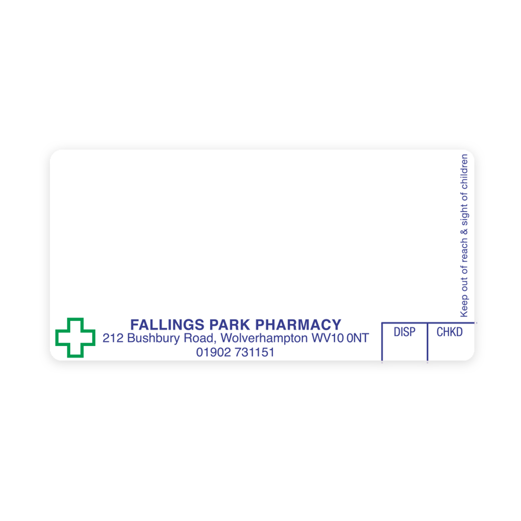 Picture of Fallings Park Dispensing Labels - EMT1237