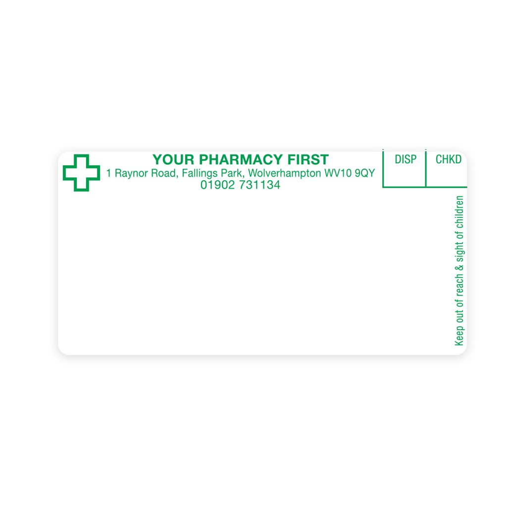 Picture of Your Pharmacy First Dispensing Labels - EMT1247