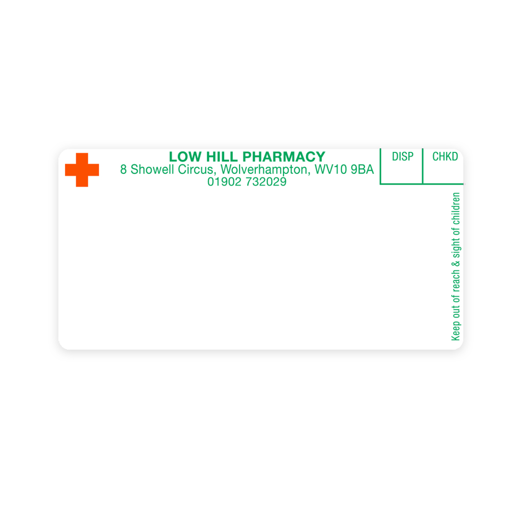 Picture of Low Hill Pharmacy Dispensing Labels - EMT1494