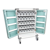 Picture of 30 TRAY COMPACT UNIT DOSAGE TROLLEY - HECT655