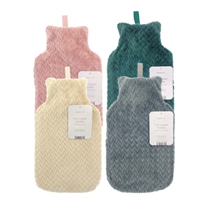 Picture of Plush Lattice Hot Water Bottle Asst - HWB223457