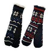 Picture of Mens Fairisle Slipper Socks - SK1127A