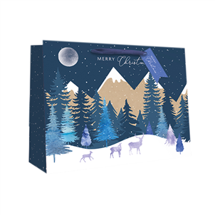 Picture of Midnight Forest Design Large Gift Bag - XBA0209L