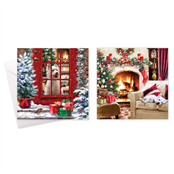 Picture of Christmas Cards Dogs Design Pk10 - XC0103