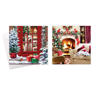 Picture of Christmas Cards Dogs Design Pk10 - XC0103